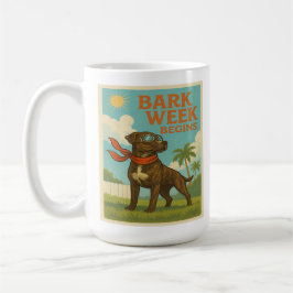 Bark Week börjar: Retro Flight Edition Kaffemugg