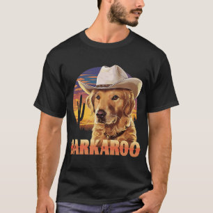 Barkaroo Cowboyhatt Western Golden Retriever Hund T Shirt