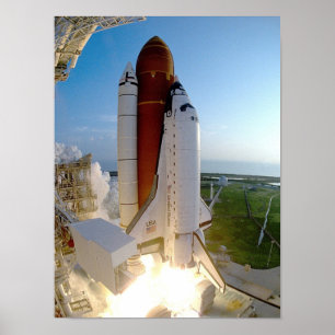 Barkass av rymdfärjaupptäckten (STS-51) Poster