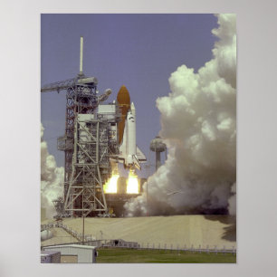 Barkass av rymdfärjautmanaren (STS-6) Poster