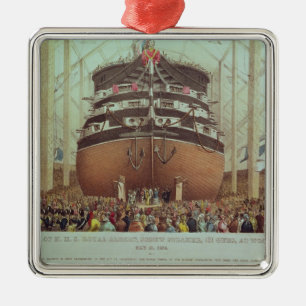 Barkassen av H.M.S. Royal Albert, skruvar Julgransprydnad Metall