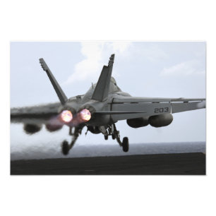 Barkasser för en bålgeting för F/A-18E toppna Fototryck