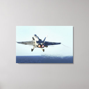 Barkasser för en F-/A-18Cbålgeting från flyg Canvastryck