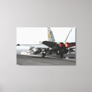 Barkasser för en F-/A-18Cbålgeting från flyg Canvastryck