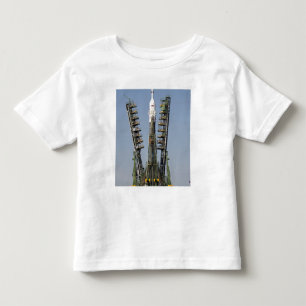 Barkassmaterial till byggnadsställning lyfts in i t shirt