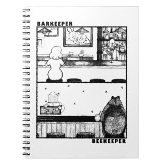 Barkeeper och biodlare anteckningsbok