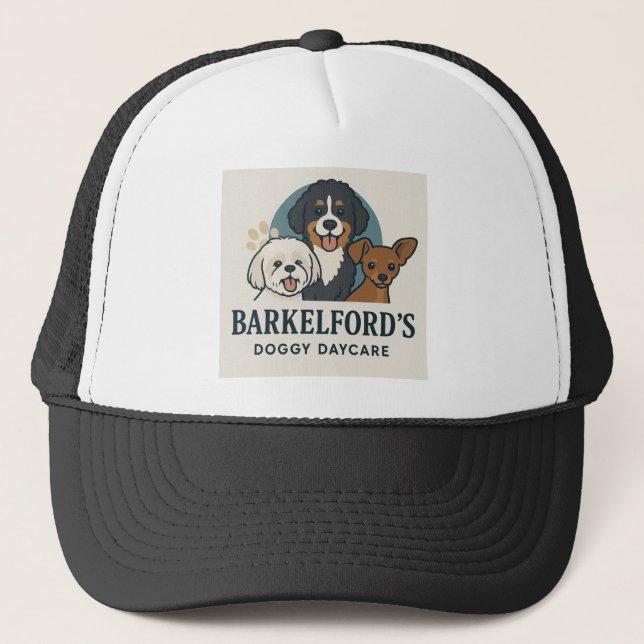 Barkelford's Doggy Daycare Trucker Hat  Keps (Framsida)