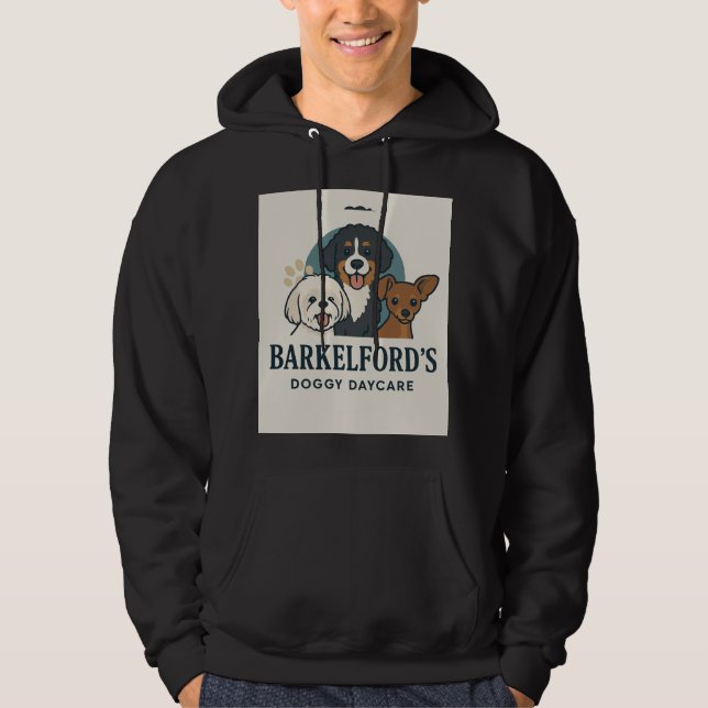Barkelford's Hunddagis Hoodie (Framsida)