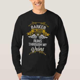 Barker Blood Springa genom mina Veins T Shirt