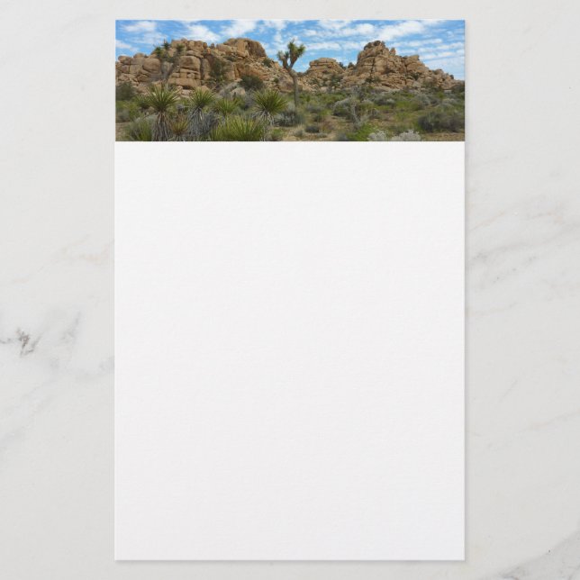 Barker Dam Loop Trail vid Joshua Tree National Par Brevpapper (Framsida)