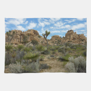 Barker Dam Loop Trail vid Joshua Tree National Par Kökshandduk