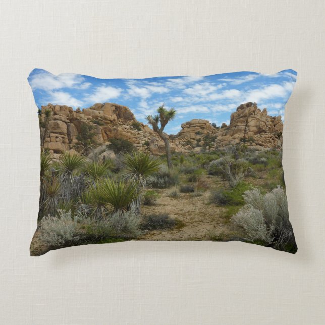 Barker Dam Loop Trail vid Joshua Tree National Par Prydnadskudde (Framsidan)
