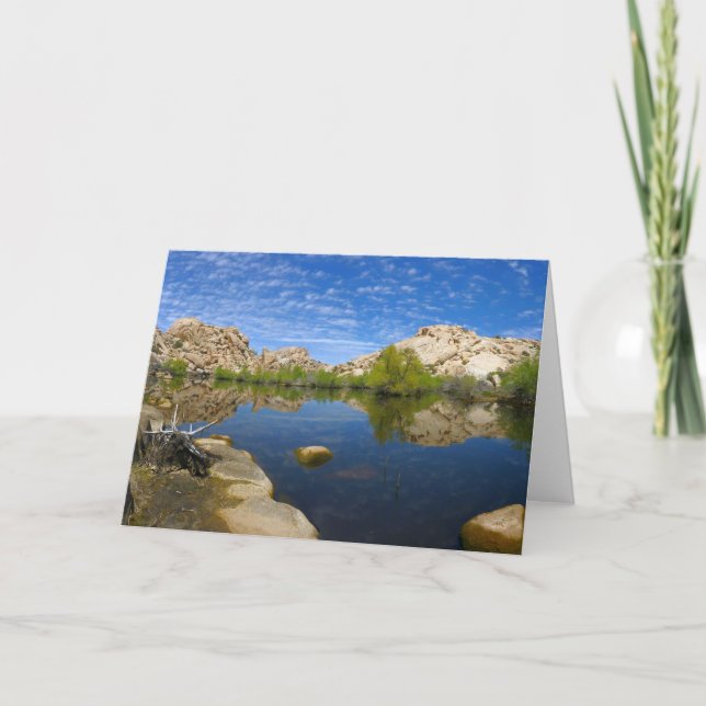 Barker Dam Reflection at Joshua Träd II Kort (Framsida)