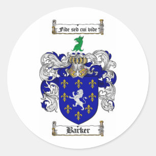 BARKER FAMILY CREST - BARKER JACKAR ARM RUNT KLISTERMÄRKE