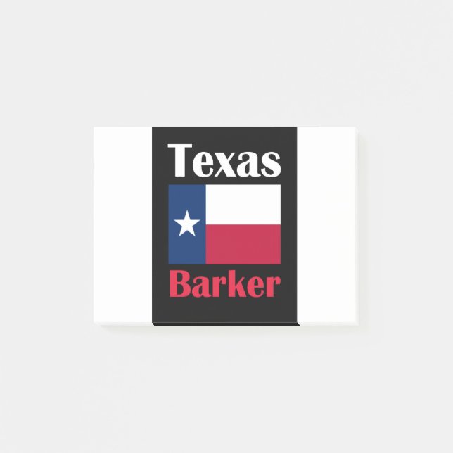 Barker TX Post-it Block (Framsida)