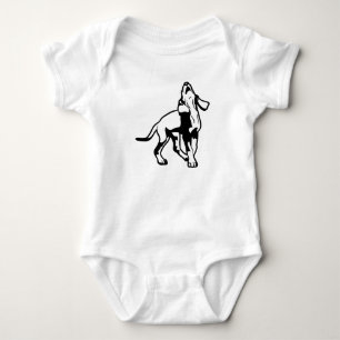 Barking Coonhound Puppy Baby Bodykostym T Shirt