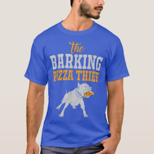 Barking Pizza Thief Rolig hund Stealing Pizza S T Shirt