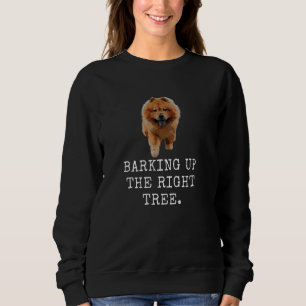 Barking upp Högerna Träd. Rolig hund Pappa och Hun T Shirt