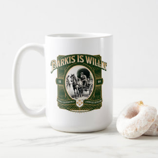 Barkis is Willin' Green Gold Literary Coffee Mug Kaffemugg