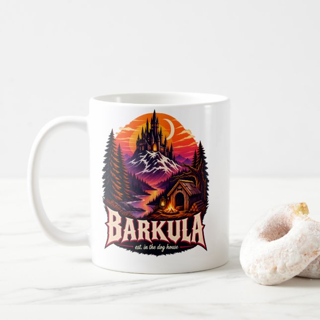 Barkula Est. I Hundhuset Gothic Hundförälder Kaffemugg (Med munk)