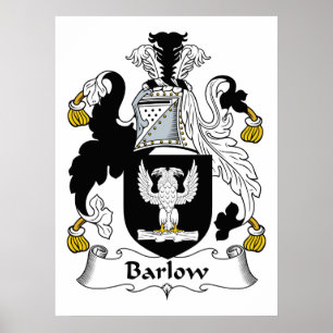 Barlow familjvapensköld poster