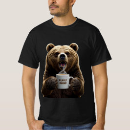 Barly Aake: Grumpy Bear Coffee Graphic T Shirt