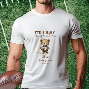 Barly Wait American Football Baby Shower T Shirt