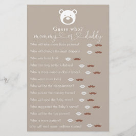 Barly Wait Baby Shower "Gissa Vem"-spel