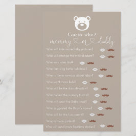 Barly Wait Baby Shower "Gissa Vem"-spel