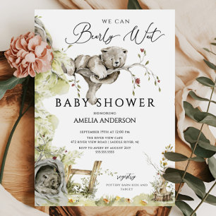 Barly Wait Baby Shower-inbjudan Inbjudningar