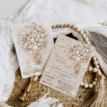 Barly Wait Bear Balloons Neutralt Guld Baby Shower