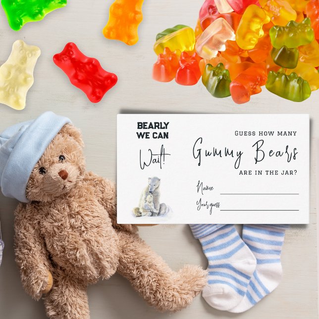 Barly Wait Bear Gissa hur många babyskor som spela Tilläggskort (Skapare uppladdad)