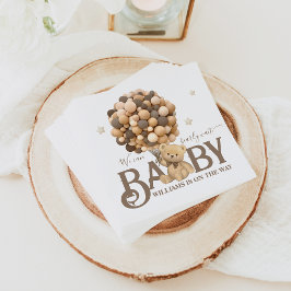 Barly Wait Boho Balloon Neutralt Baby Shower Pappersservett