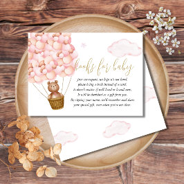 Barly Wait Bokar for Baby Request Baby Shower Tilläggskort