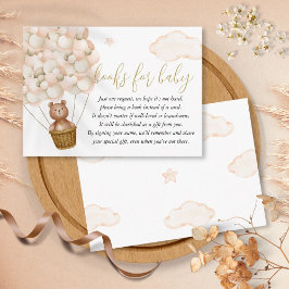 Barly Wait Bokar for Baby Request Baby Shower Tilläggskort