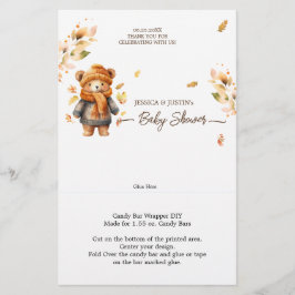 Barly Wait Fall Baby Shower Candy Pub Wrapper