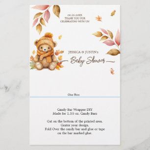 Barly Wait Fall Baby Shower Candy Pub Wrapper
