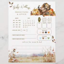 Barly Wait Fall Woodland Baby Shower-spel