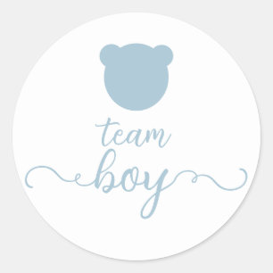 Barly Wait Gender Reveal Bear Gissa Genderna Runt Klistermärke
