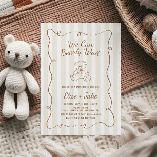 Barly Wait Hand plockade Kön Neutral Baby Shower Inbjudningar