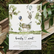 Barly Wait Heart Sip och See Boy Baby Shower