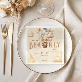 Barly Wait Kön Neutral Nalle Bublegeringar Pappersservett