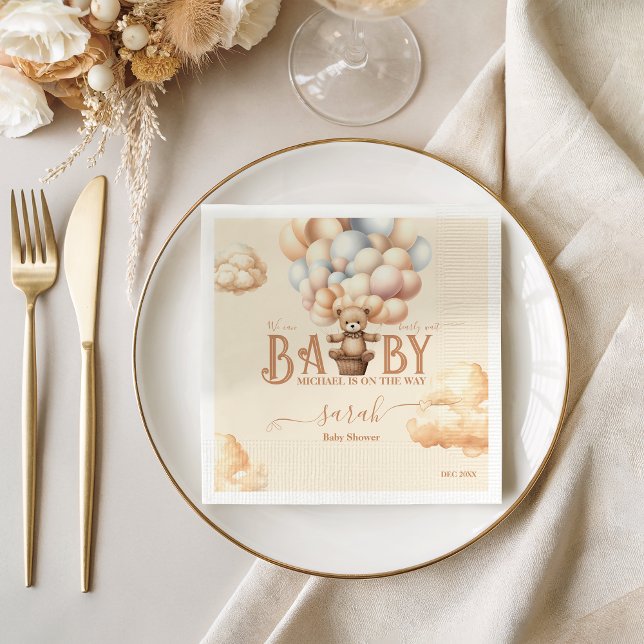 Barly Wait Nalle Balloals Kön Neutral Pappersservett (Skapare uppladdad)