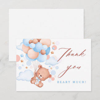 Barly Wait Nalle Blue Baby Shower Tack
