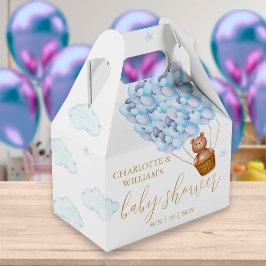 Barly Wait Nalle Blue Balloons Baby Shower Presentaskar
