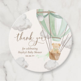 Barly Wait Nalle Mint Tack Baby Shower Gåvor Etiketter