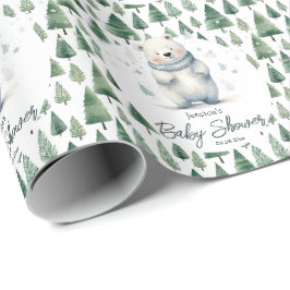 Barly Wait Nalle Winter Baby Shower Presentpapper