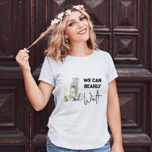 Barly Wait Polar Bear Rosa Girl Baby Shower T Shirt