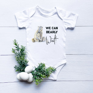 Barly Wait Polar Bear Rosa Girl Baby Shower T Shirt