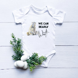 Barly Wait Polar Bear Rosa Girl Baby Shower T Shirt